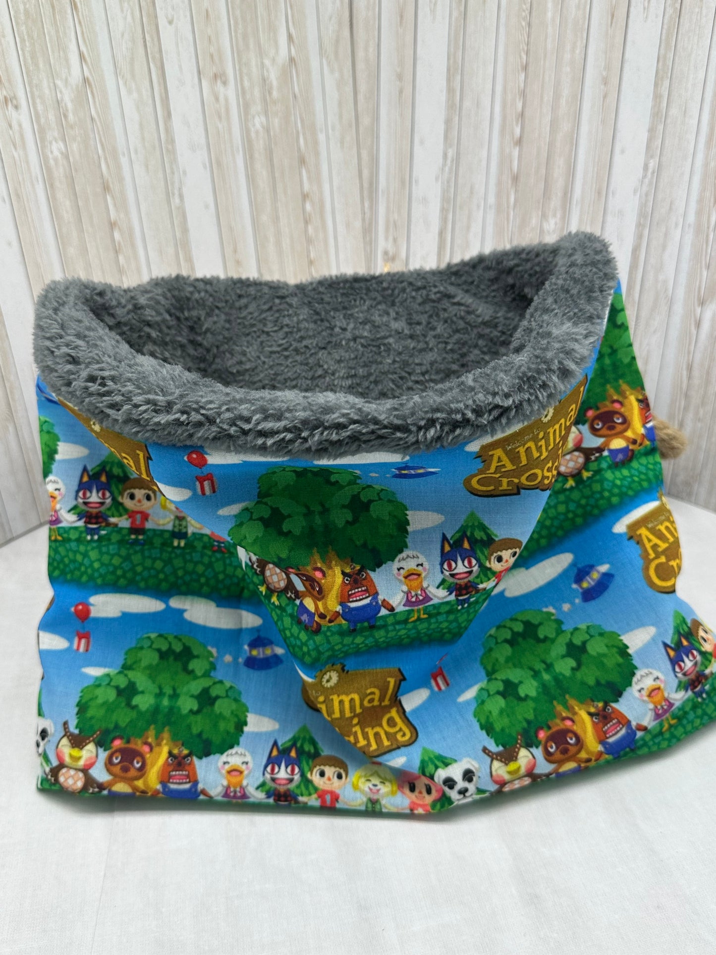 Snood cache cou garçon motifs Minecraft, Super mario ou Animal crossing - Ateliersdisa