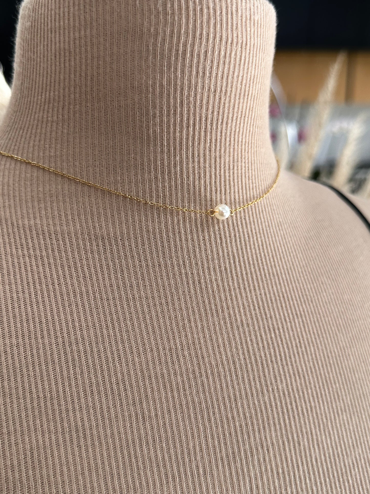 Collier dos nu mariée en perles, cristal, collier chute dos acier or, argent ou rose gold - Ateliersdisa