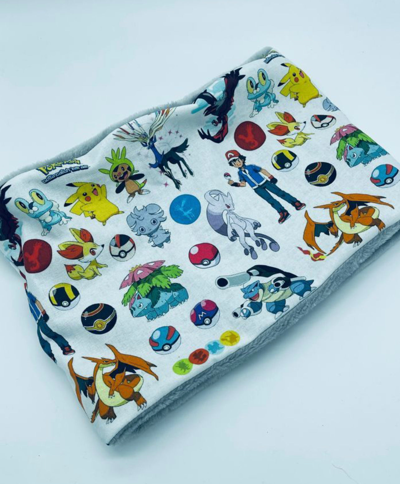 Snood cache cou enfant motifs Pokemon - Ateliersdisa