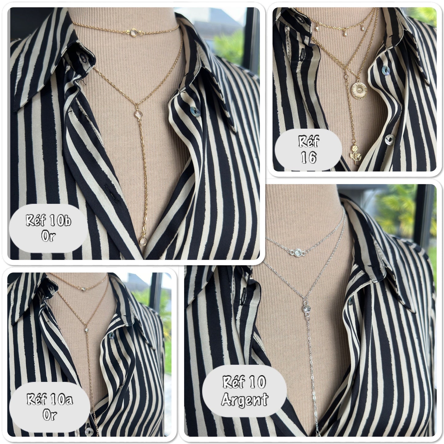 collier chocker cravate pendentif strass