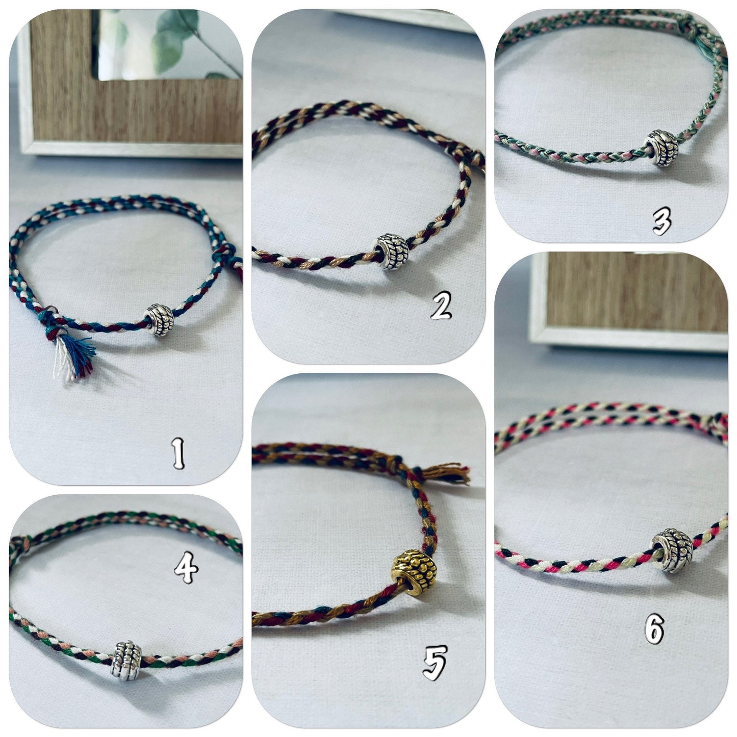 Bracelet tibétains tissé rond, bracelet porte bonheur, bracelet amitié - Ateliersdisa