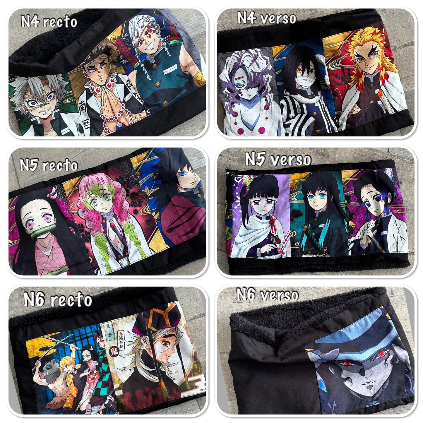 snood enfant polaire motifs Demon Slayer