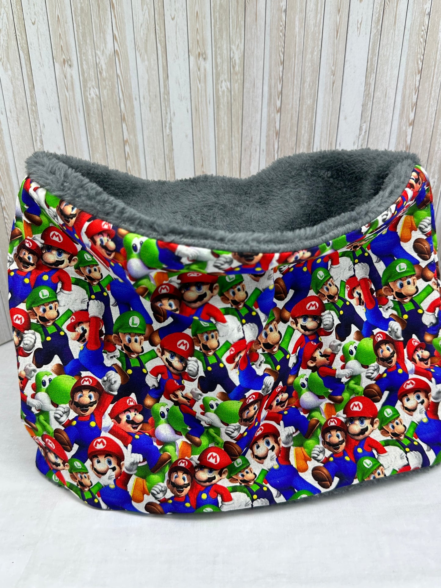 snood enfant polaire luigi et mario
