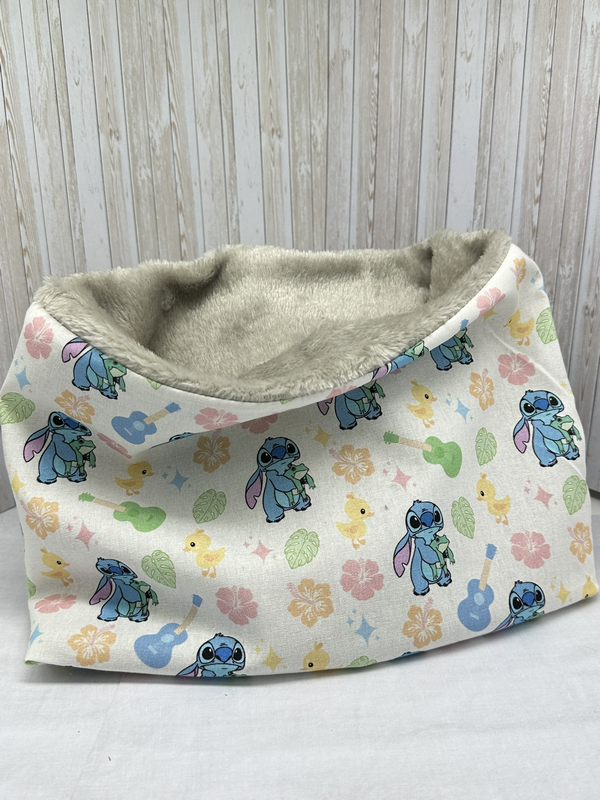 Snood cache cou polaire fille motifs Lilo et Stitch Disney - Ateliersdisa