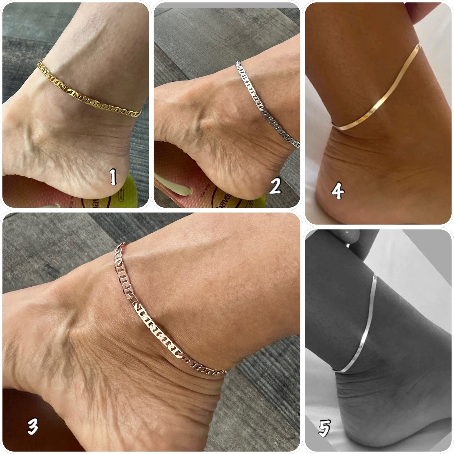 Bracelets de cheville