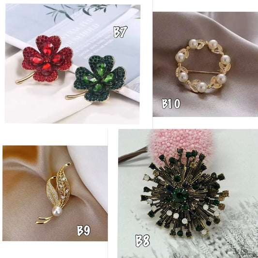 Broches fantaisie élégantes - Strass, cristal ou perles - Ateliersdisa