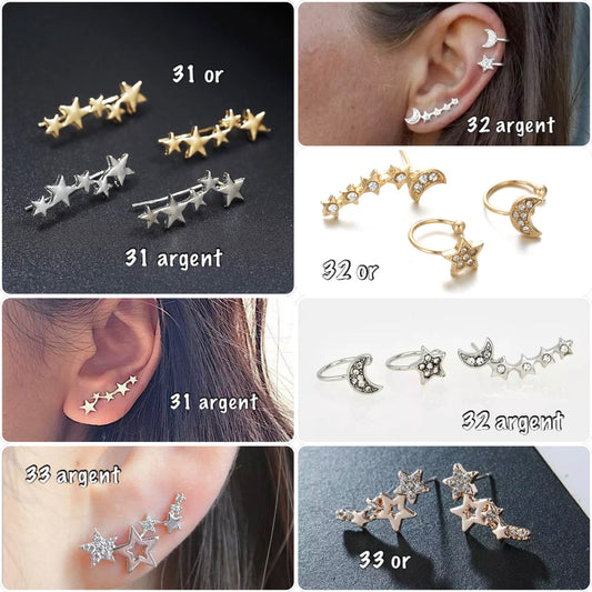 boucles d'oreilles grimpantes ou manchettes- Ateliersdisa
