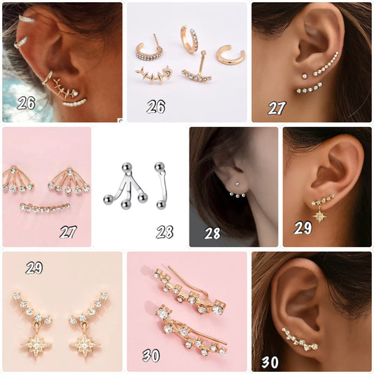 Bagues d'oreilles, ear cuff