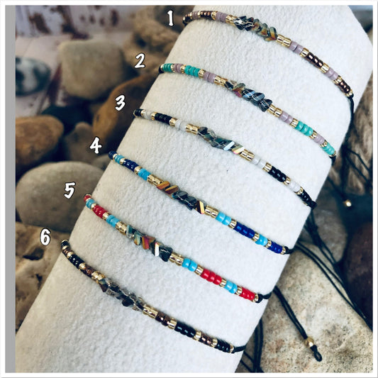 Bracelet perles miyuki, bracelet minimaliste, bracelet amitié, bracelet perles Japonaises Miyuki…  Ateliersdisa