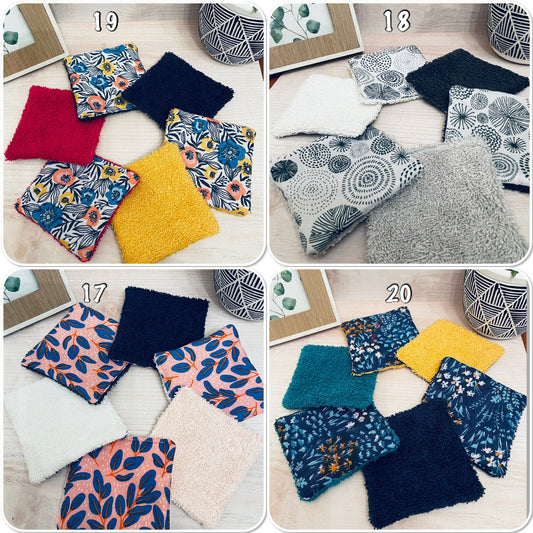 Lingettes lavables éponge coton - Ateliersdisa 