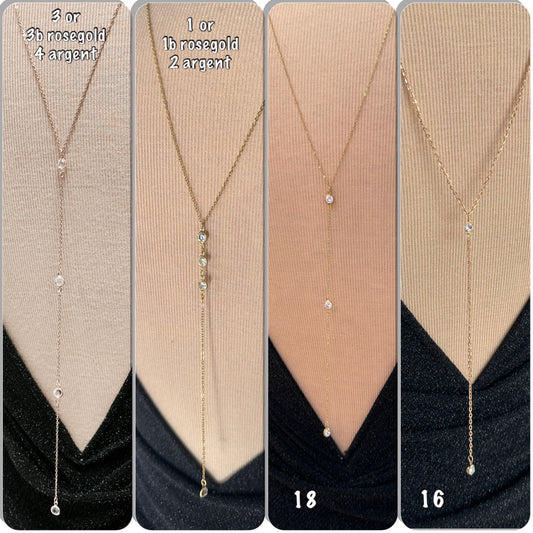 Collier dos nu or strass acier, collier chute dos en acier inoxydable or perles , collier dos perles plus de modèles sur Ateliersdisa