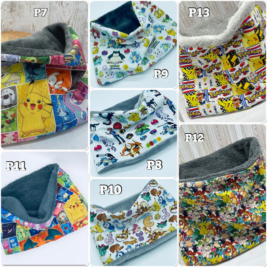 tour de cou enfant en polaire motif pokemon